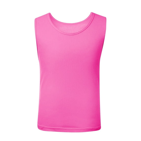 Plebaso Kids Summer Vest Boys Girls Sleeveless Pullover Tops Lightweight Summer Activewear Sports T-Shirts
