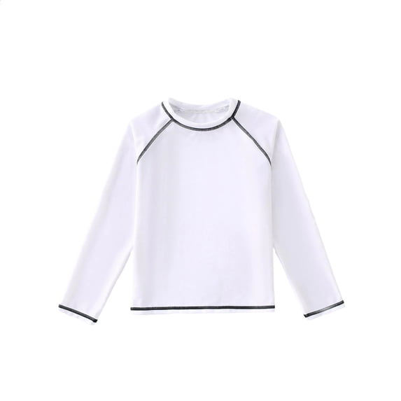 Plebaso Kids Sun Protection Shirts Long/Short Sleeve Lightweight Tees Boys Girls Quick Dry Athletic Tops