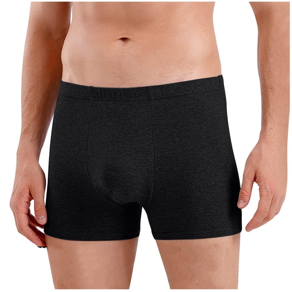 Plebaso L-8XL Men's Boxer Briefs Breathable Cotton Boxers Underwear Mid-Waist Comfortable Underpants