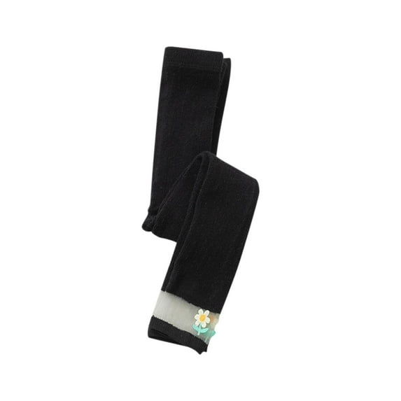 Plebaso Little Girls Summer Leggings Toddler Footless Cotton Tights Kids Breathable Cute Dance Pants