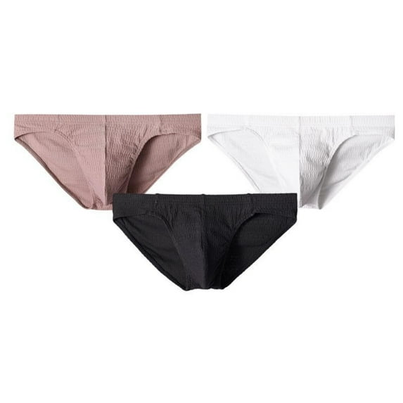 Plebaso Men's Briefs Low Rise Cotton Bikini Briefs with Comfortable Waistband Mens 1-3 Pack Underwear