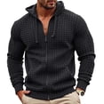 thumbnail image 1 of Plebaso Men's Full Zip Hoodies Long Sleeve Drawstring Outwear Casual Lightweight Hooded Jackets for Men, 1 of 3