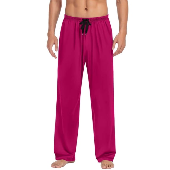 Plebaso Men's Lounge Pants Elastic Waist Drawstring Pajama Pants Mens Comfy Sleep Bottoms with Pockets