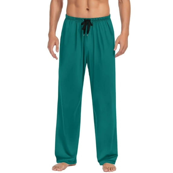 Plebaso Men's Lounge Pants Elastic Waist Drawstring Pajama Pants Mens Comfy Sleep Bottoms with Pockets