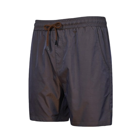 Plebaso Men's Shorts Summer Elastic Waist Drawstring Casual Shorts Mens Lightweight Beach Pocket Shorts