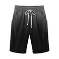 thumbnail image 1 of Plebaso Men's Stylish Shorts Gradient Color Summer Beach Shorts Drawstring Casual Knee Length Shorts, 1 of 3