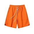 thumbnail image 1 of Plebaso Mens Big and Tall Casual Shorts Loose Drawstring Summer Shorts Lightweight with Zipper Pockets, 1 of 3