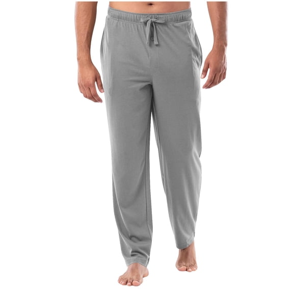 Plebaso Mens Lounge Pants Elastic Waist Drawstring Pajama Pants Comfy Sleepwear Trousers with Pockets