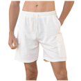 thumbnail image 1 of Plebaso Mens Shorts Casual Pleated Cargo Shorts Drawstring Loose Summer Shorts with Multi Pockets, 1 of 7