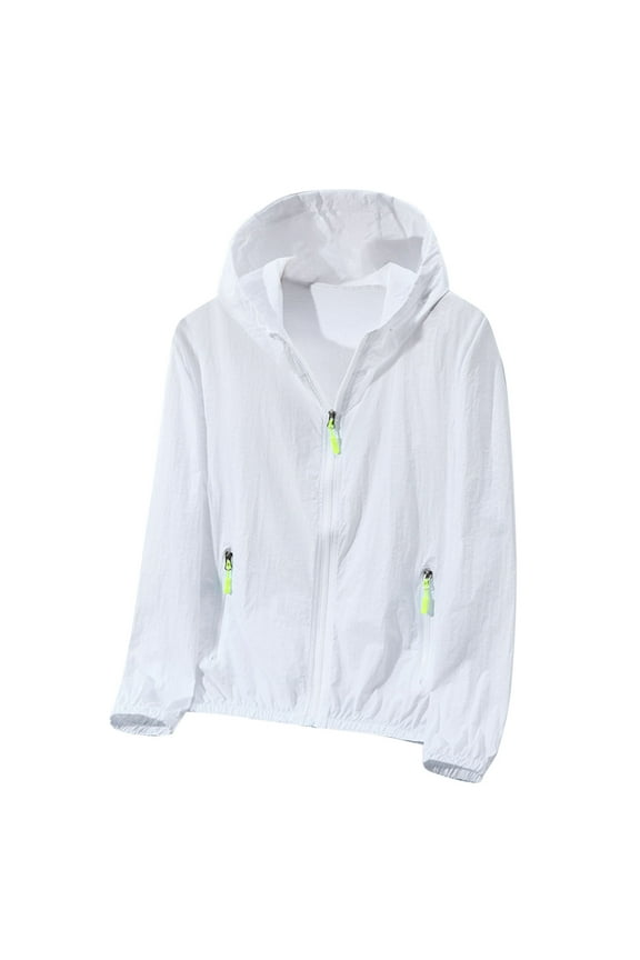 Mens UPF 50+ Jacket Sun Protection Big and Tall Full Zip Hoodies Long Sleeve Lightweight Sun Shirts