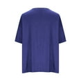 thumbnail image 1 of Plebaso Pajama Tops for Women Plain Short Sleeve V Neck Sleepwear Tops Soft Summer Sleep Shirts for Ladies, 1 of 4