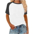 thumbnail image 1 of Plebaso Plus Size Tops for Women Basic Short Sleeve Tee Shirt Crew Neck Casual Summer Loose Tunic Tops, 1 of 5