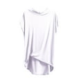 thumbnail image 1 of Plebaso Plus Size Womens Short Sleeve Hoodies Long Casual Pullover Summer Comfy Hooded Shirts Loungewear, 1 of 6