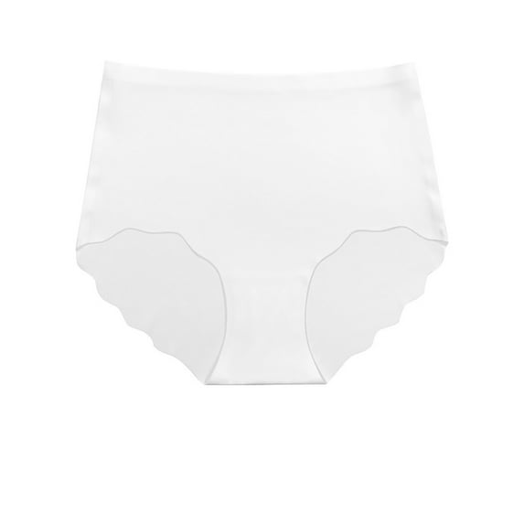 Plebaso Seamless Underwear for Women High Waist Full Coverage Panties No Show Ladies Stretch Underpants