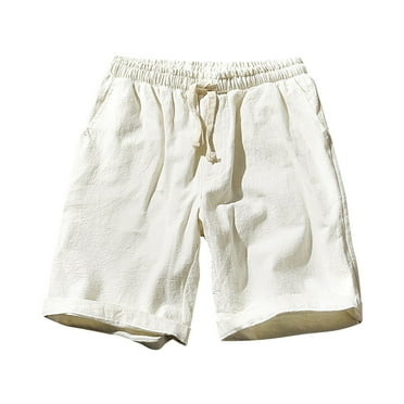 Plebaso Summer Men's Shorts Elastic Waist Drawstring Casual Shorts Lightweight Mens Loose Shorts XL-5XL