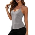 thumbnail image 1 of Plebaso Tank Tops for Women Cotton Ribbed Knit Camisole Scoop Neck Racerback Spaghetti Strap Cami Shirts, 1 of 6