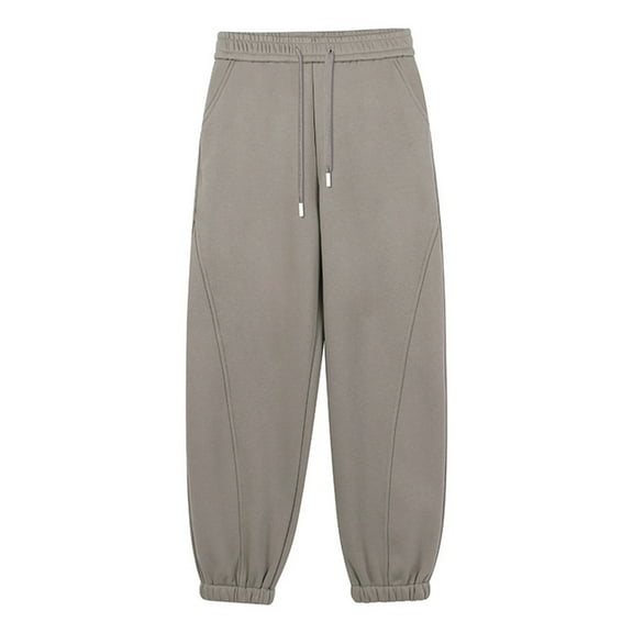 Plebaso Thick Sweatpants for Women Drawstring Thermal Womens Fall Winter Warm Jogger Pants with Pockets