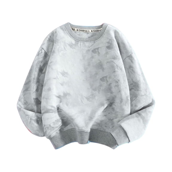 Plebaso Tie Dye Sweatshirts for Kids Toddler Girls Boys Long Sleeve Crewneck Pullover Tops Kids Fashion Clothes