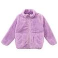thumbnail image 1 of Plebaso Toddler Baby Girls Windproof Coat Plush Cute Long Sleeve Fall Winter Warm Zipper Jacket Outerwear with Pockets, 1 of 4