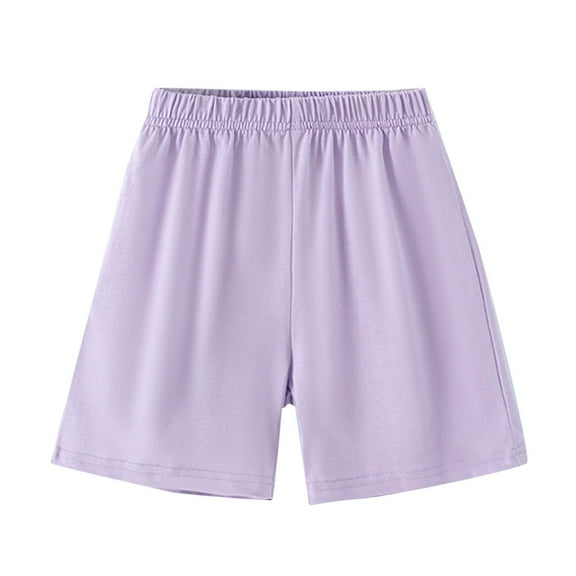 Plebaso Toddler Boys Girls Cotton Shorts Elastic Waist Lounge Shorts Kids Breathable Summer Casual Shorts