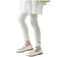 thumbnail image 1 of Plebaso Toddler Girls Footless Tights for Summer Little Girls Breathable Thin Cotton Leggings with Bow, 1 of 7