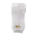 thumbnail image 1 of Plebaso Toddler Girls Footless Tights for Summer Little Girls Breathable Thin Cotton Leggings with Bow, 1 of 7