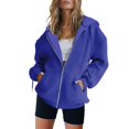 thumbnail image 1 of Plebaso Tracksuit Sets for Women 2 Pieces Outfits Full Zip Hoodie and Biker Shorts Tracksuits Lounge Sets, 1 of 8