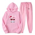 thumbnail image 1 of Plebaso Two Piece Outfit for Women Christmas Tracksuit Long Sleeve Hoodie and Sweatpants Lounge Sets, 1 of 2