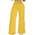 thumbnail image 1 of Plebaso Wide Leg Pants for Women Casual High Waisted Palazzo Pants Solid Color Womens Loose Trousers, 1 of 6