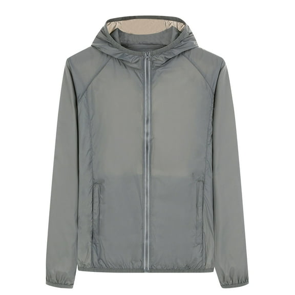 Plebaso Women Men Sun Protection Jacket Lightweight Outdoor Thin Hoodies Summer Beachwear with Pockets