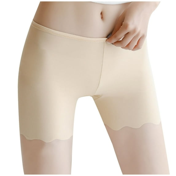 Plebaso Women's Boyshorts Seamless Stretch Underwear Boxer Shorts for Ladies Full Coverage Thin Underpants