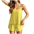 thumbnail image 1 of Plebaso Women's Camisole Pajama Sets 2 Piece Sleeveless Tank Tops and Shorts Set Sleepwear for Ladies, 1 of 7