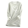 thumbnail image 1 of Plebaso Women's Fleece Pajama Tops Fuzzy Lined Warm Sweatshirts Fall Winter Pullover Tops for Women, 1 of 3