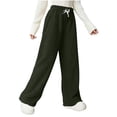thumbnail image 1 of Plebaso Women's Fuzzy Fleece Pants Wide Leg Pajama Pants for Women Comfortable Drawstring Lounge Bottom, 1 of 5