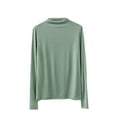 thumbnail image 1 of Plebaso Women's Mock Turtleneck Long Sleeve Shirts Soft Casual T-Shirts Fall Winter Tops Womens Clothes, 1 of 7