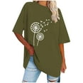 thumbnail image 1 of Plebaso Women's Oversized T Shirts Short Sleeve Classic Graphic Tee for Women Casual Loose Cute Tops, 1 of 3