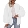 thumbnail image 1 of Plebaso Women's Oversized Zip up Jackets Long Sleeve Sweatshirts Casual Loose Outerwear with Pockets, 1 of 6