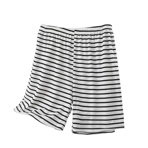 Plebaso Women's Pajama Shorts Comfortable Elastic Waist Pj Bottoms Loose Soft Lounge Shorts for Women