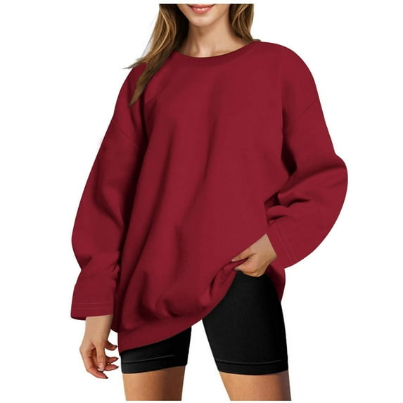Plebaso Women's Sweatshirts Fall Winter Long Sleeve Lightweight Pullover Top Workout Athletic Shirts