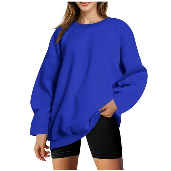 Plebaso Women's Sweatshirts Fall Winter Long Sleeve Lightweight Pullover Top Workout Athletic Shirts