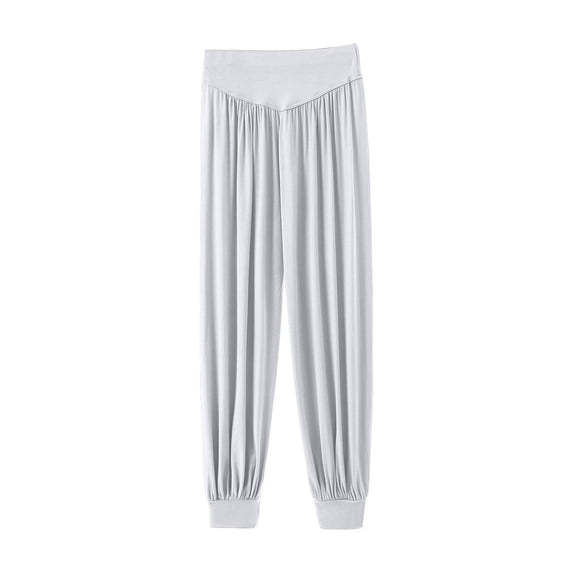 Plebaso Women's Yoga Pants Baggy High Waist Lounge Pants Solid Color Comfortable Dance Pants for Women