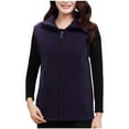 thumbnail image 1 of Plebaso Women's Zip up Fleece Vest with Pockets Sleeveless Jackets Lightweight Fall Winter Outerwear, 1 of 5