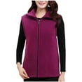thumbnail image 1 of Plebaso Women's Zip up Fleece Vest with Pockets Sleeveless Jackets Lightweight Fall Winter Outerwear, 1 of 4
