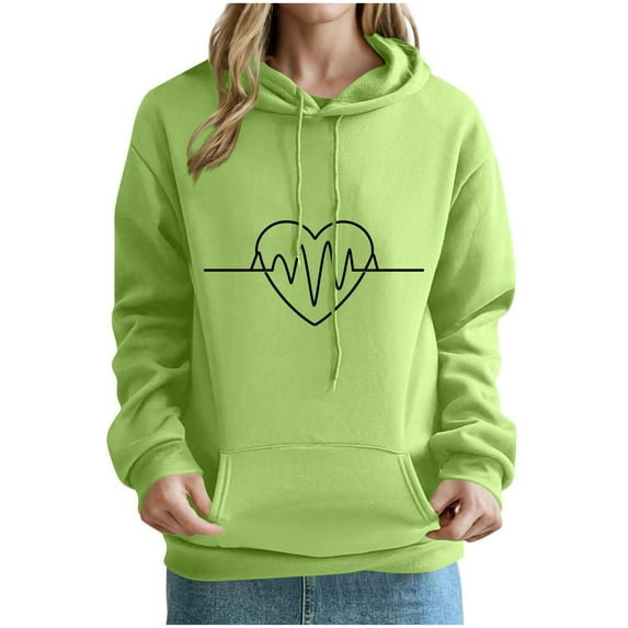 Plebaso Womens Hooded Sweatshirts Long Sleeve Hoodies with Pocket Casual Comfortable Pullover for Women