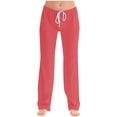 thumbnail image 1 of Plebaso Womens Lounge Pants Wide Leg Pajama Pants with Drawstring Comfortable Bottom Sleepwear for Women, 1 of 5