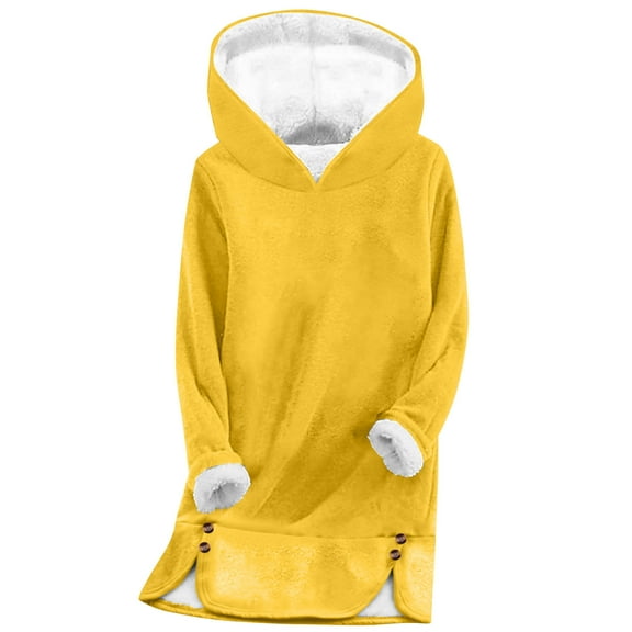 Plebaso Womens Loungewear Sweatshirts for Fall Winter Fleece Lined Thermal Pullover (Crewneck & Hooded)