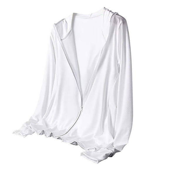 Plebaso Womens Mens Sun Protection Jacket Summer Long Sleeve Breathable Outdoor Fishing Hiking Hoodies