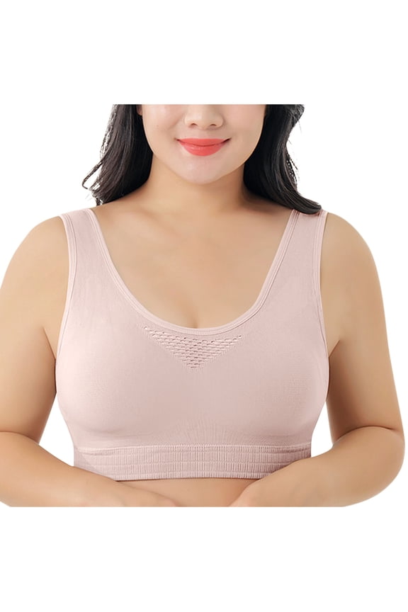 Womens No Underwire Bras Push up Sports Bras Pullover Ladies Full Coverage Everyday Bralettes