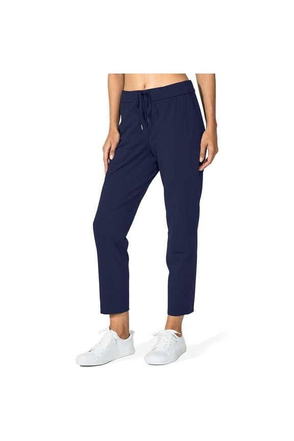 Womens Pants Ankle Length Casual Drawstring Pants Athletic Sports Lounge Joggers with Pockets