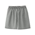 thumbnail image 1 of Plebaso Womens Plaid Boxer Shorts Summer Lounge Pajama Shorts Loose Lightweight Casual Shorts Streetwear, 1 of 3